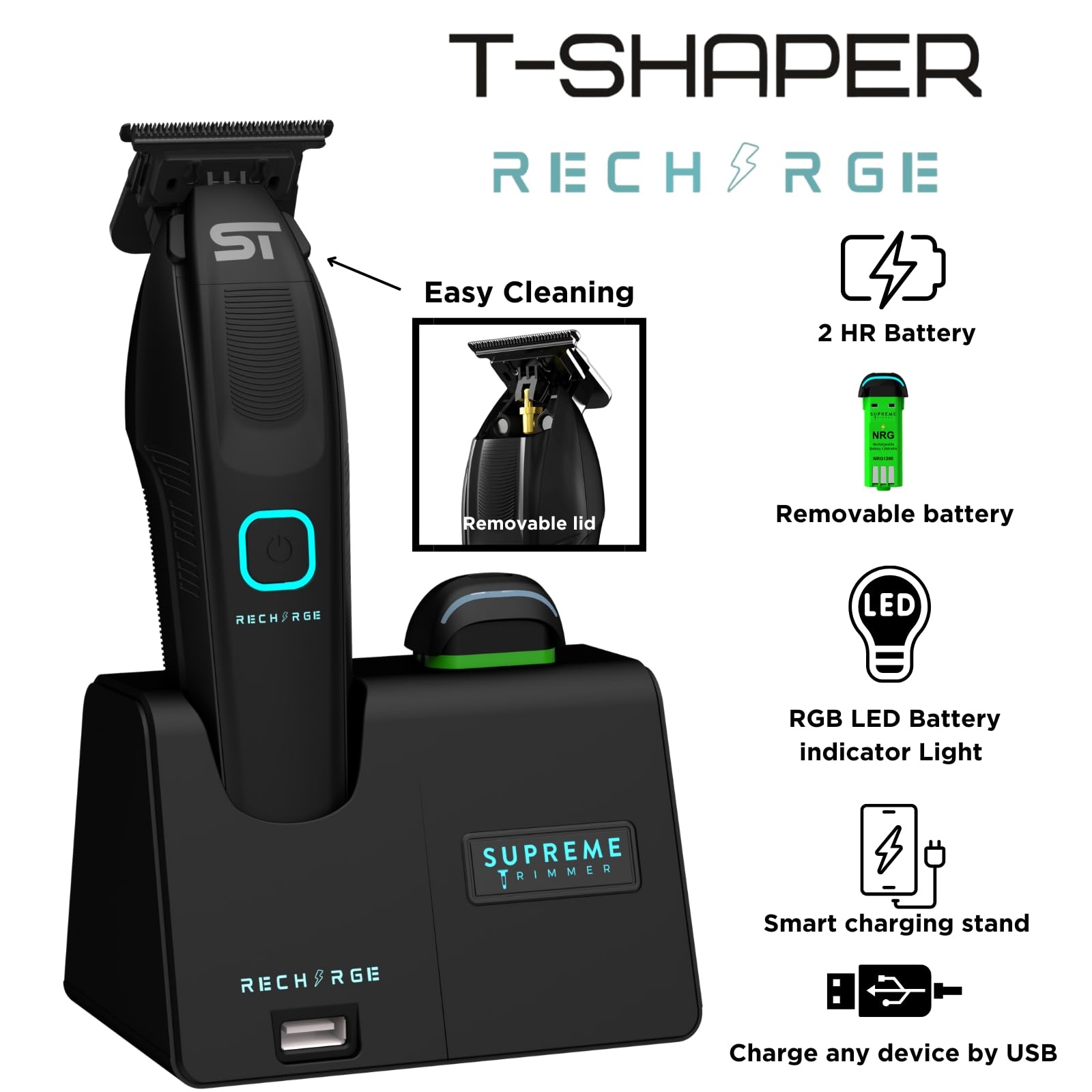 Chấn Viền Supreme Trimmer Recharge Black - USA