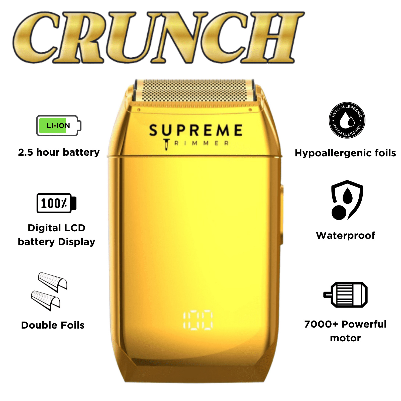 Máy Cạo Râu Supreme Trimmer Crunch Foil Shaver - USA