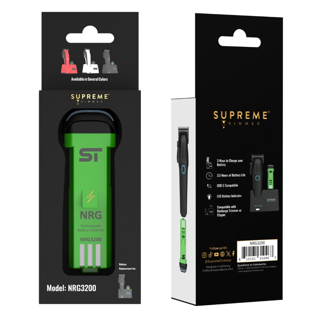 Pin Tông Đơ Supreme Trimmer Recharger 1200MAH --NRG3200